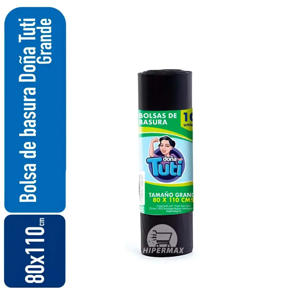 Bolsa de basura Doña Tuti Grande 80x110