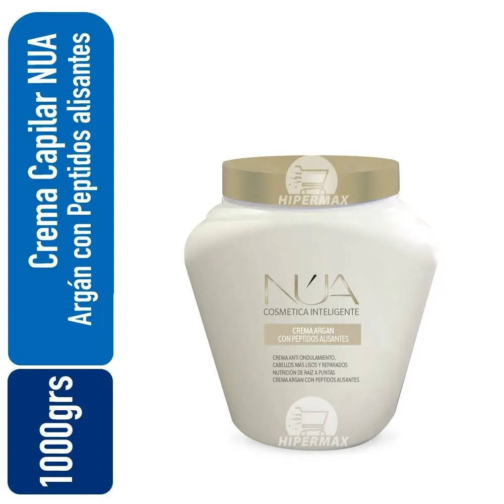 Crema Capilar NUA Argan con Peptidos alisantes 1000ml