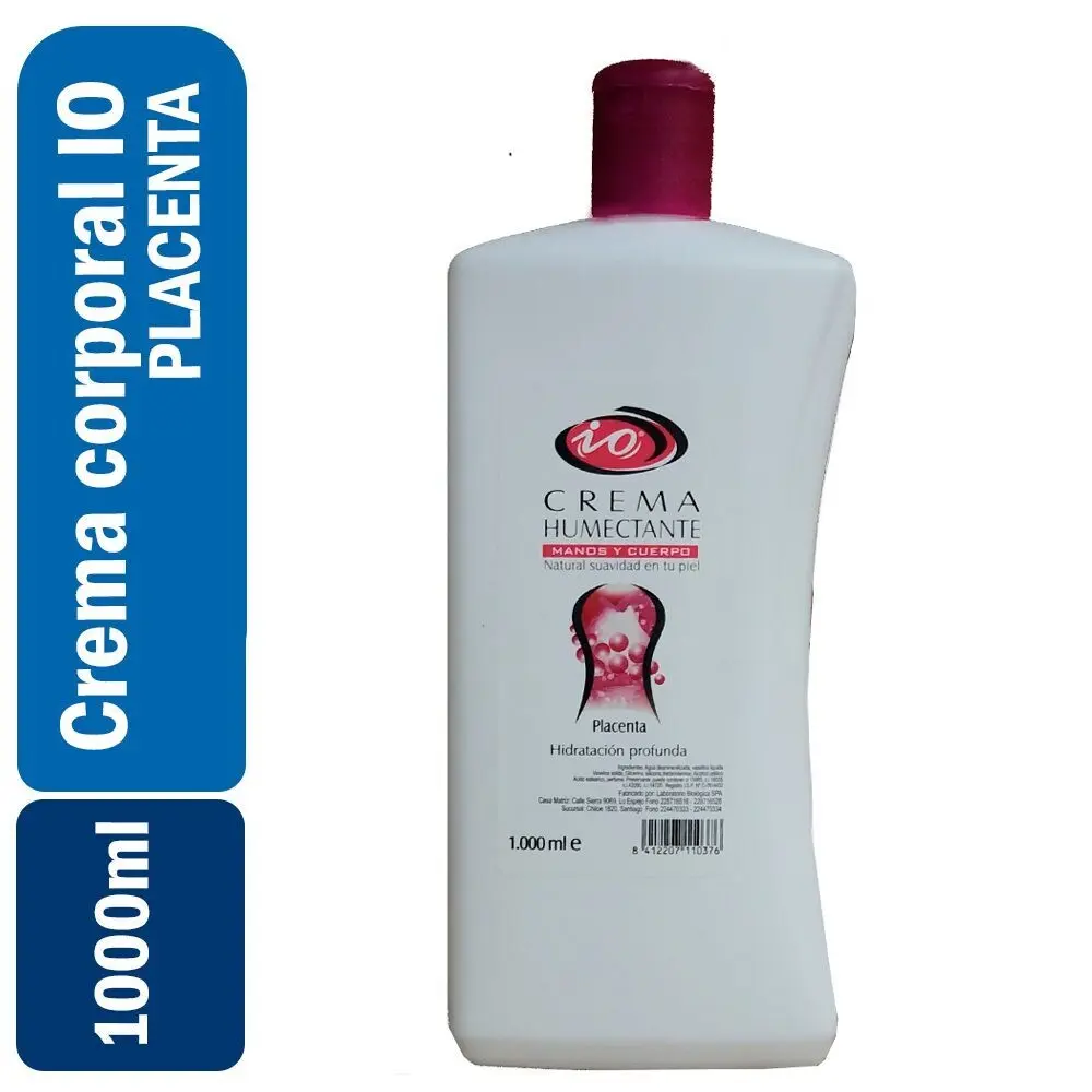 Crema Humectante Manos y Cuerpo IO Placenta 1000ml