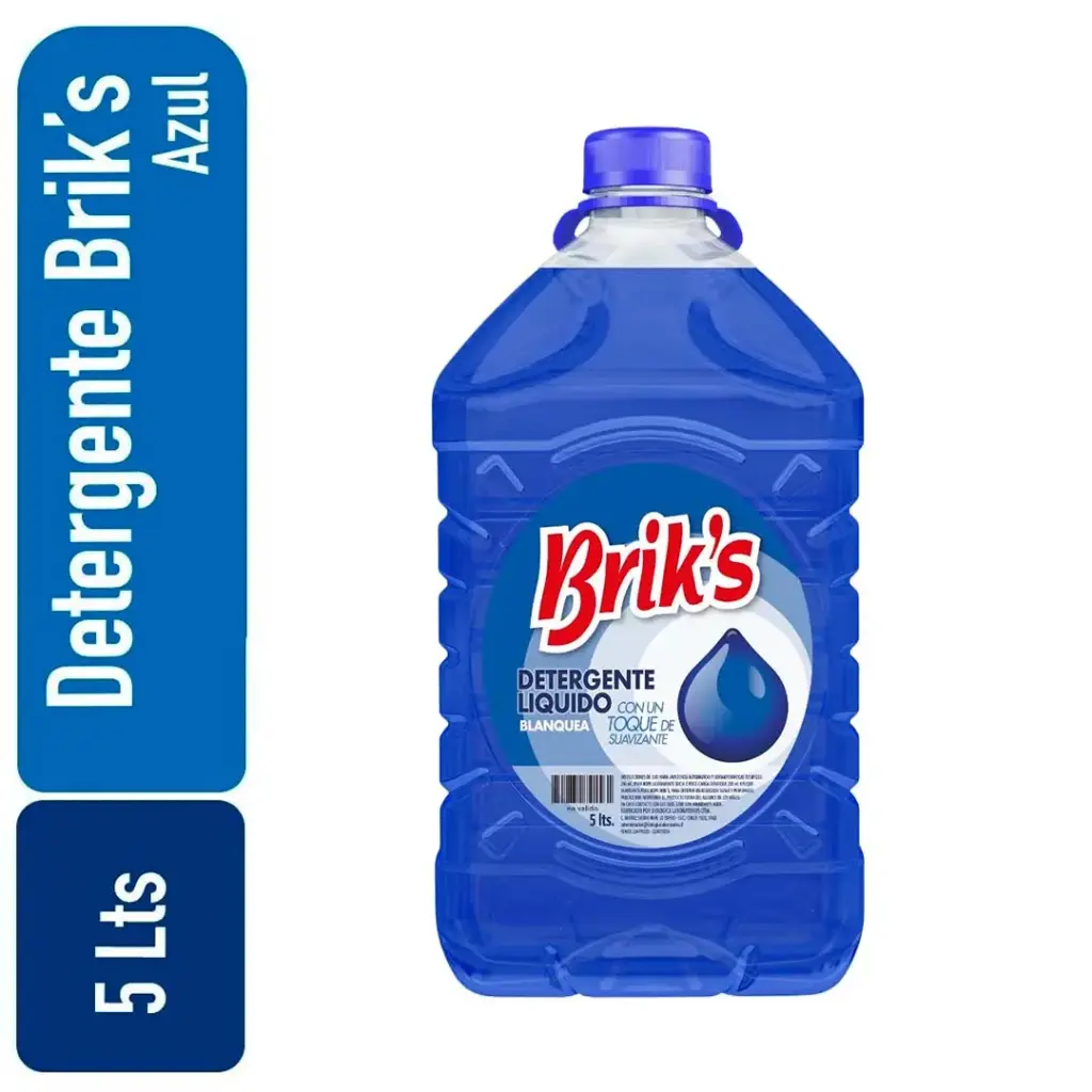Detergente bidon Briks Azul 5 Lts