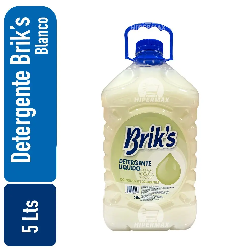 Detergente bidon Briks Blanco 5 Lts