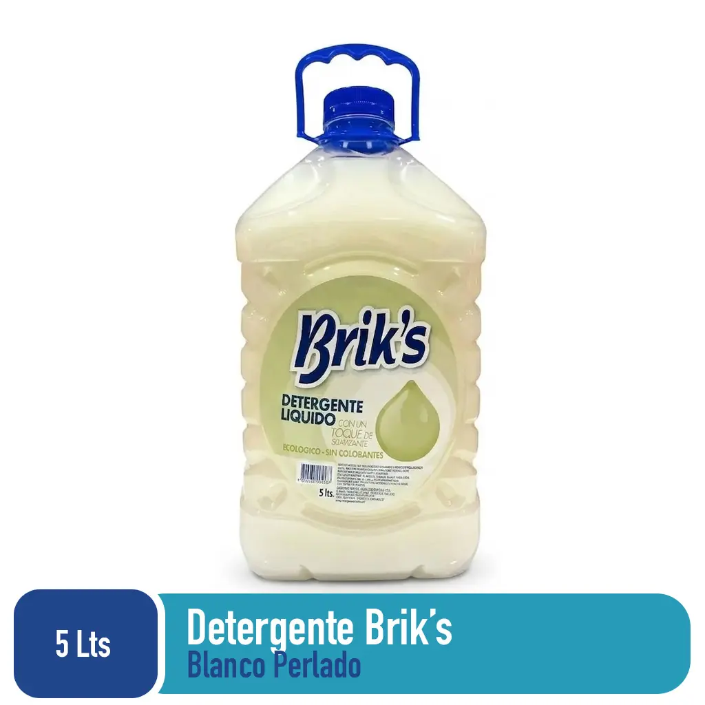 Detergente bidon Briks Blanco 5 Lts
