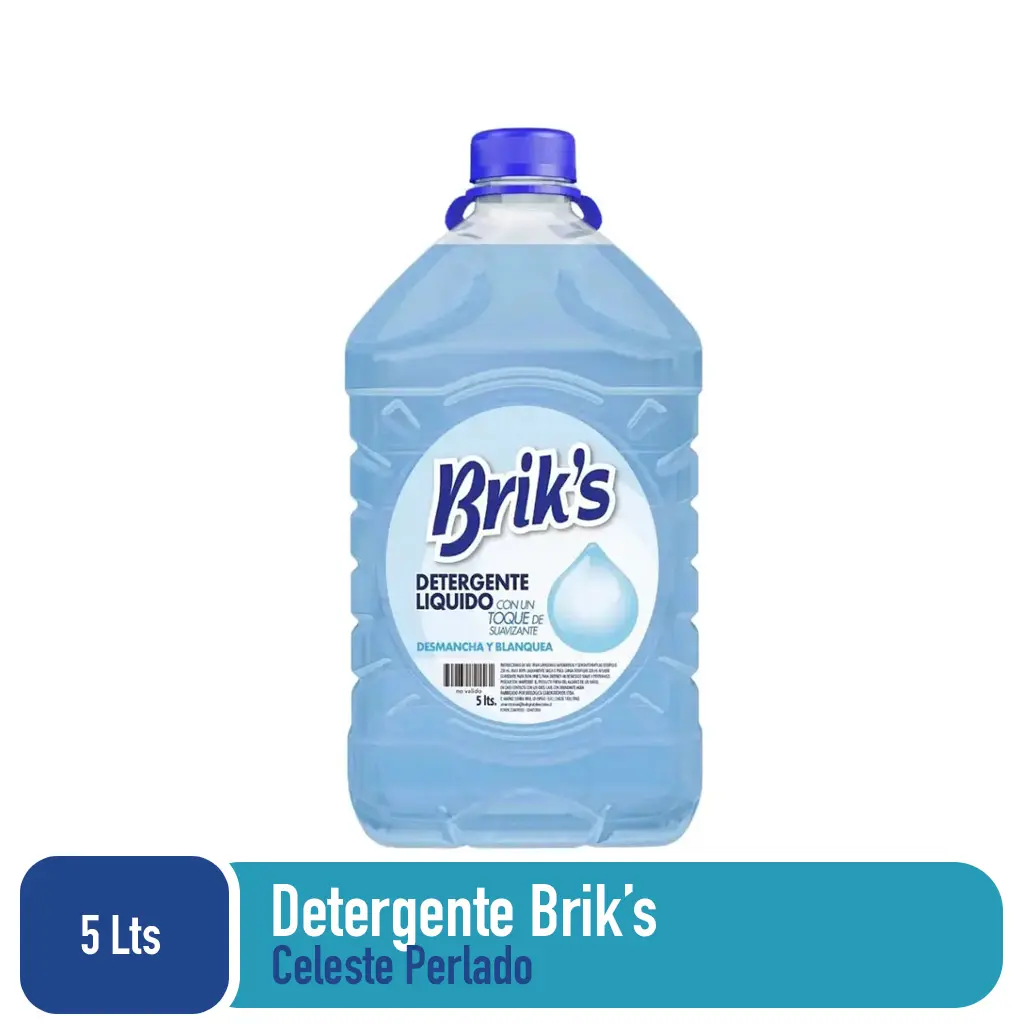 Detergente bidon Briks Celeste 5 Lts