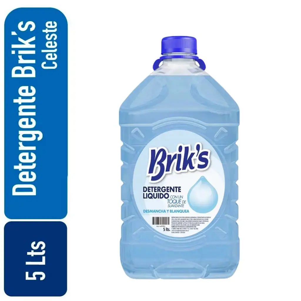 Detergente bidon Briks Celeste 5 Lts