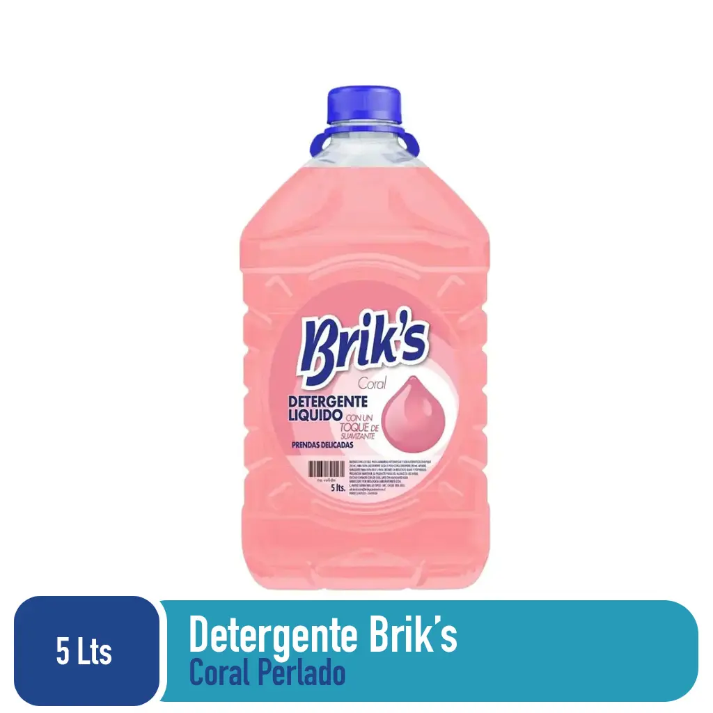 Detergente bidon Briks Coral 5 Lts