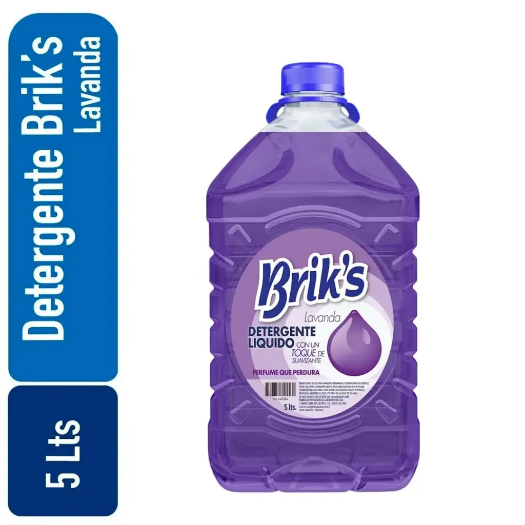 Detergente bidon Briks Lavanda 5 Lts