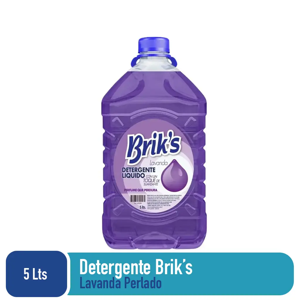 Detergente bidon Briks Lavanda 5 Lts