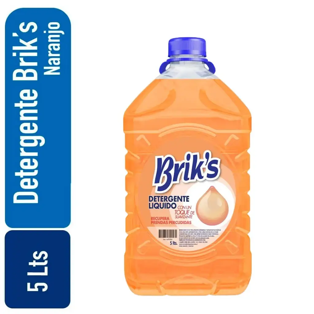 Detergente bidon Briks Naranjo 5 Lts