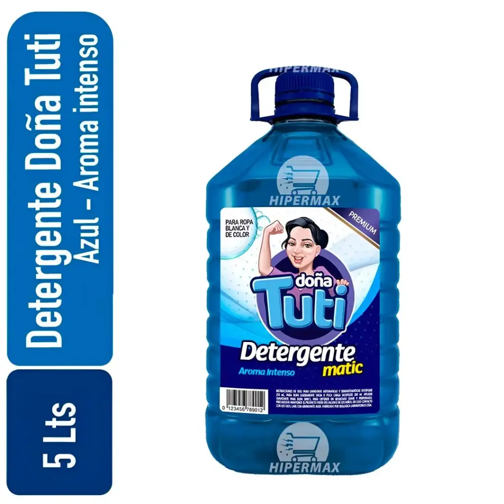 Detergente bidon Doña Tuti Azul 5 Lts