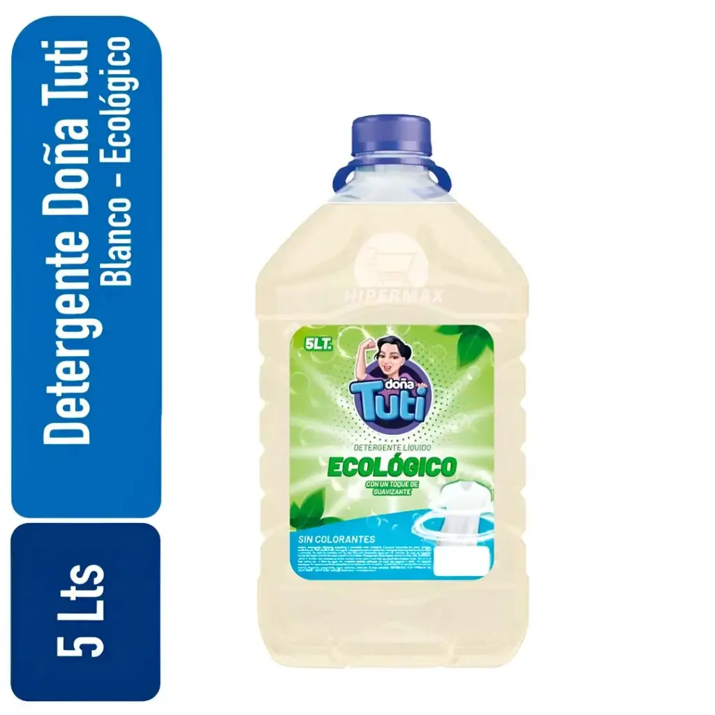 Detergente bidon Doña Tuti Blanco Ecologico 5 Lts