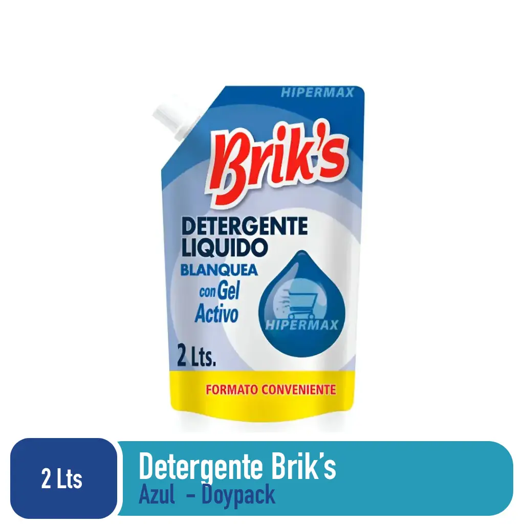 Detergente DoyPack Briks Azul 2 Lts