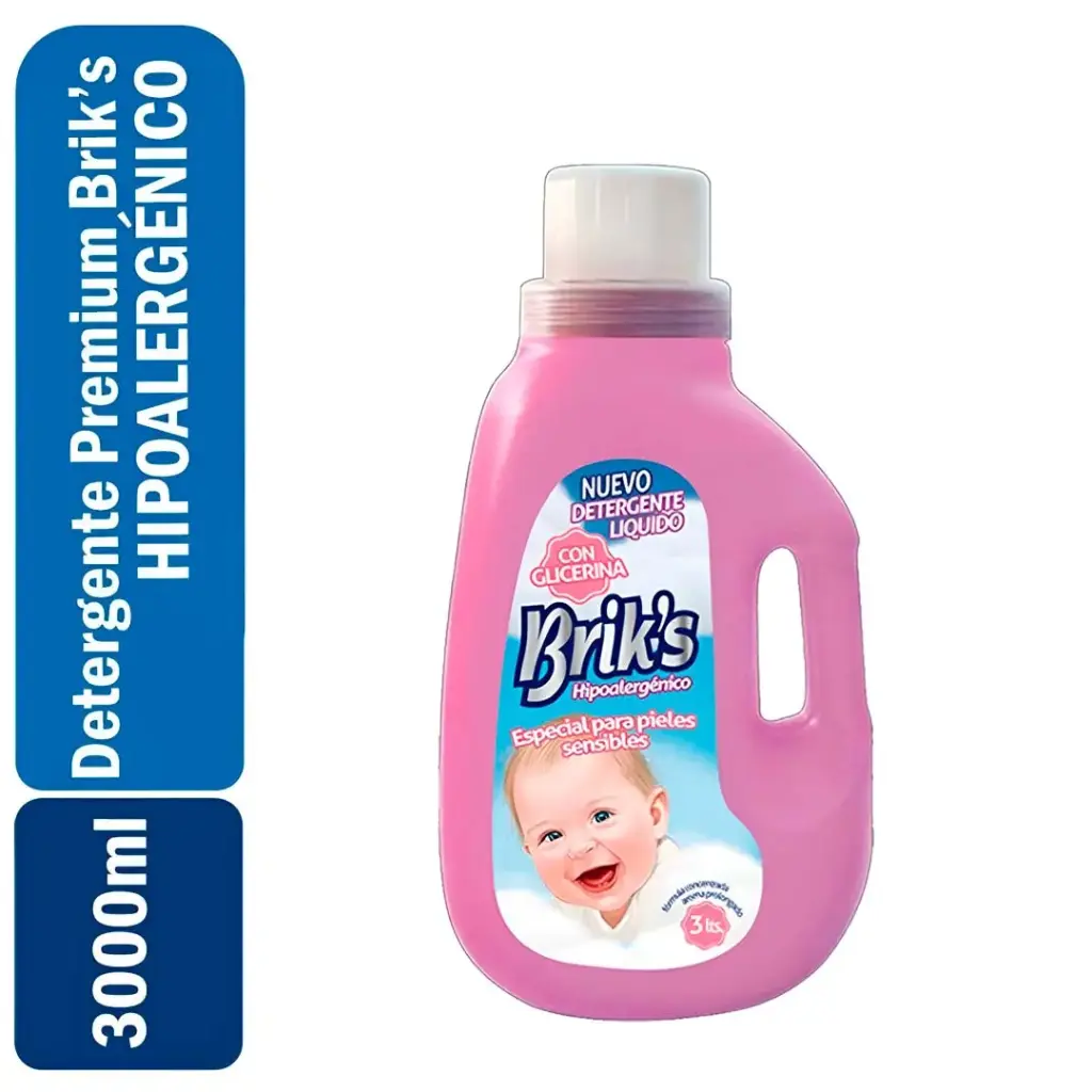 Detergente Premium Briks Hipoalergénico 3 Lts