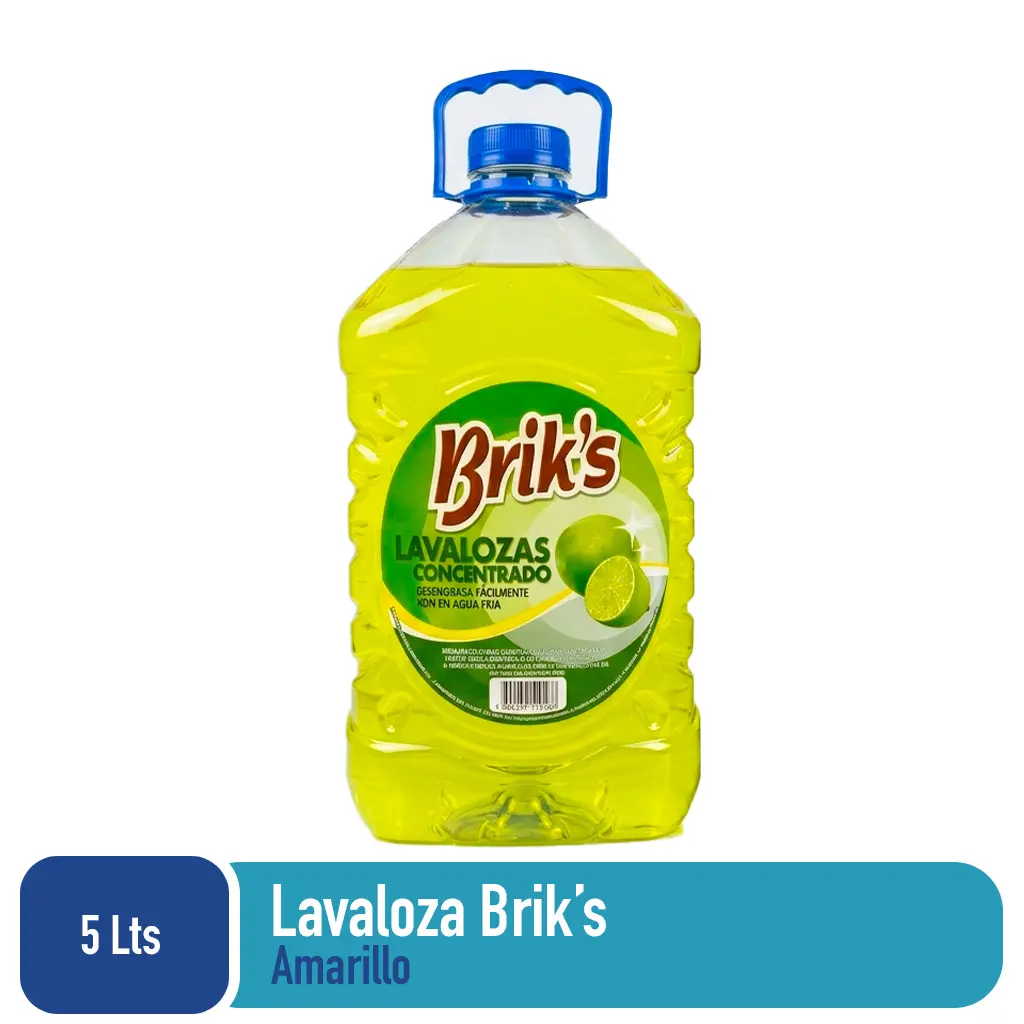 Lavaloza bidón Briks Amarilla 5 Lts