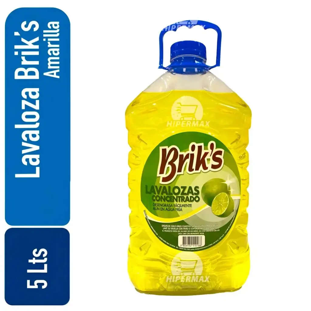 Lavaloza bidón Briks Amarilla 5 Lts