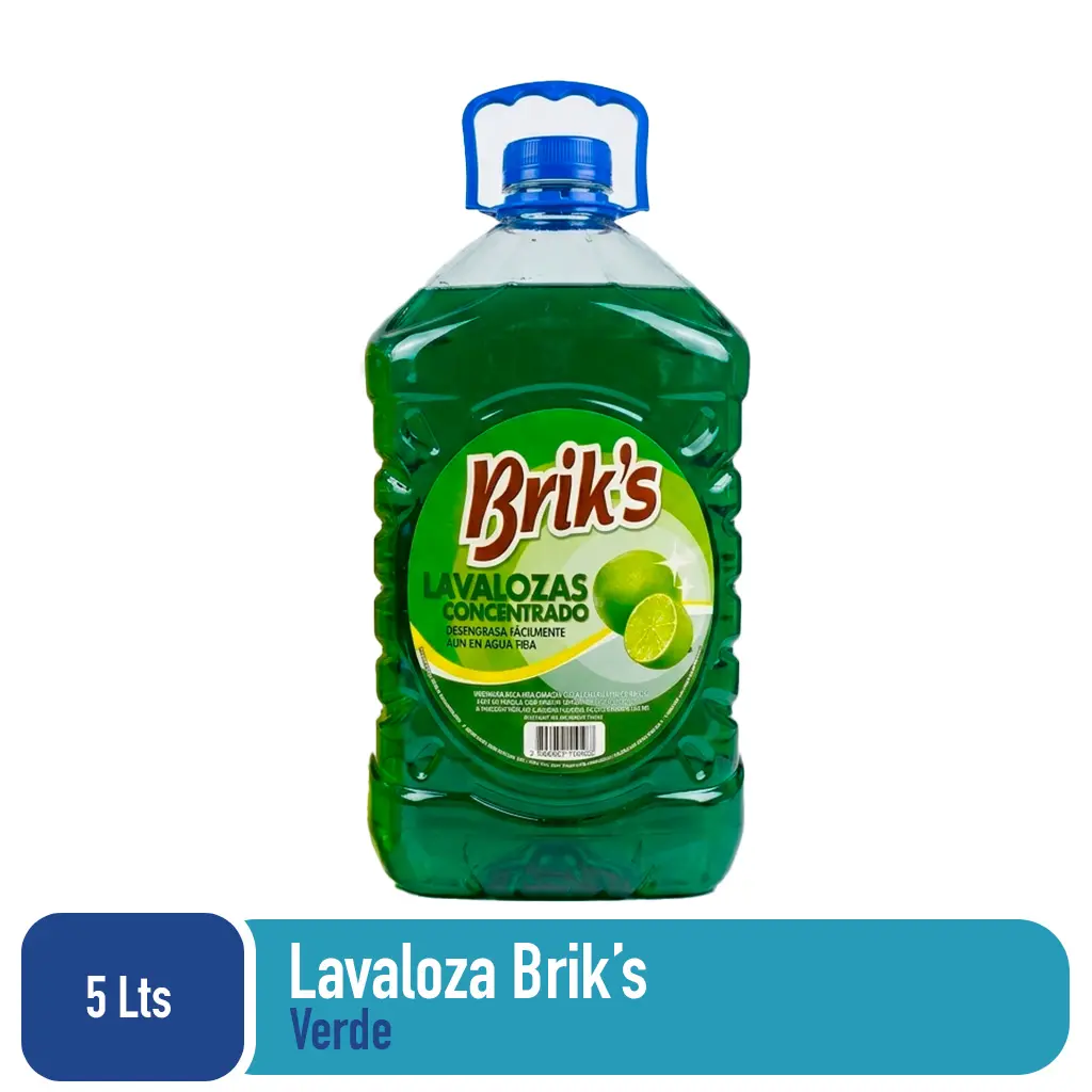 Lavaloza bidón Briks Verde 5 Lts