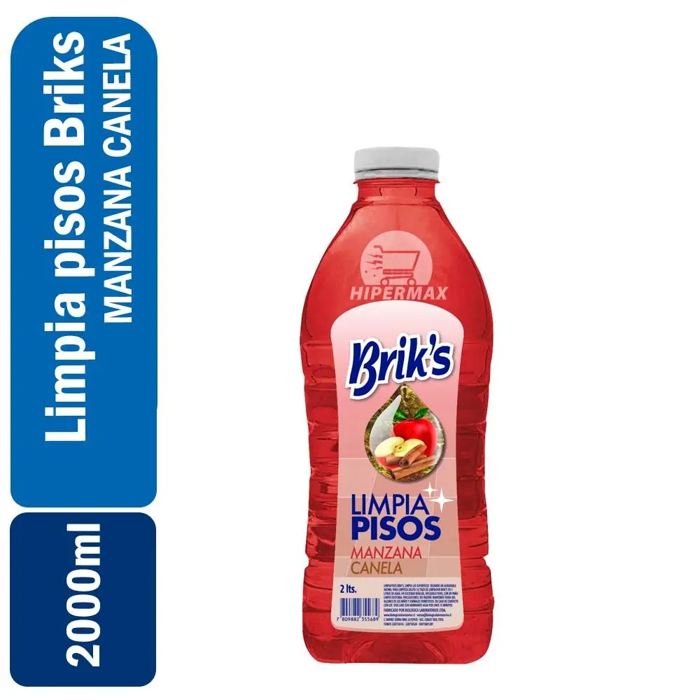 Limpia Pisos botella Briks Manzana Canela 2 Lts