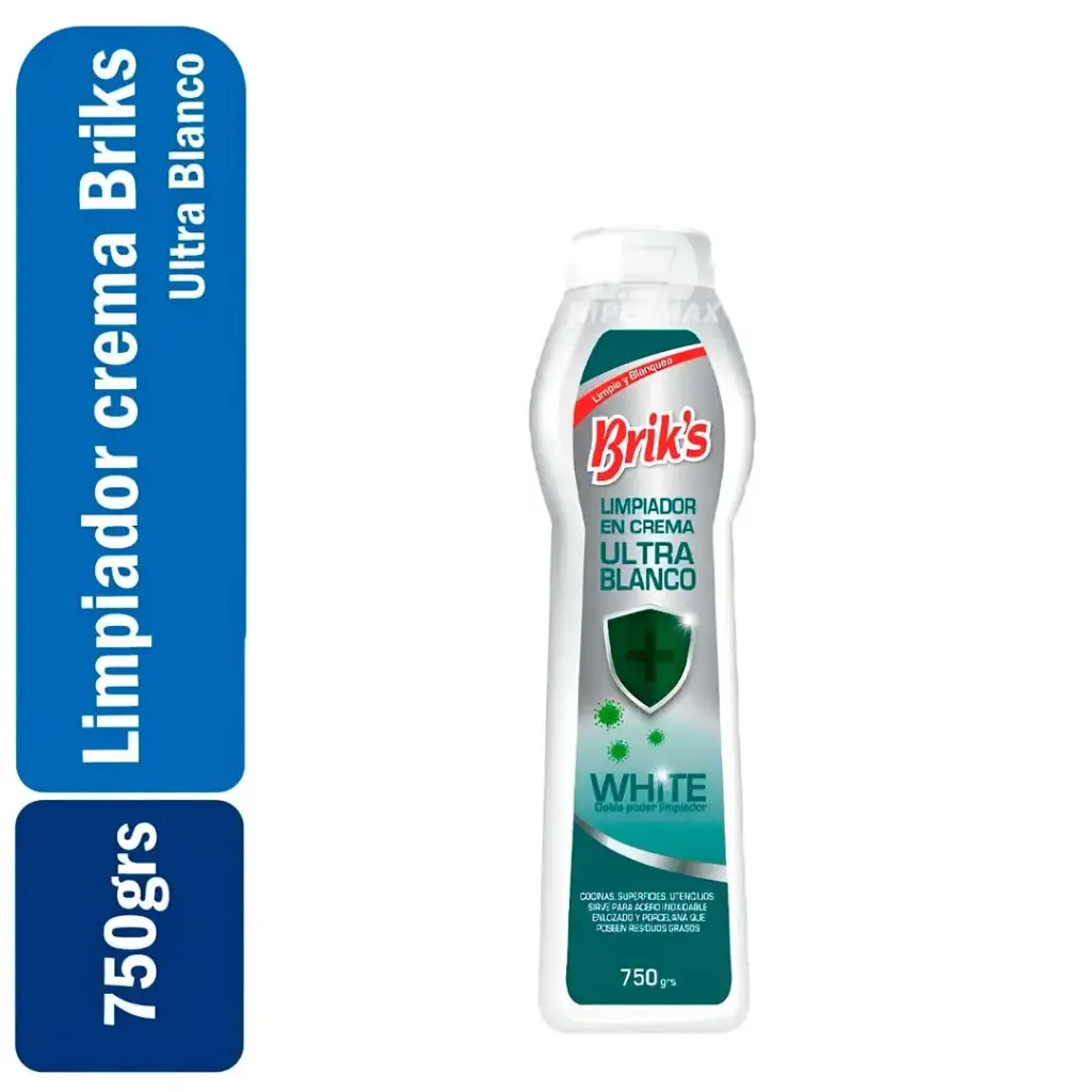 Limpiador Crema Multiuso Briks Ultra Blanco 750ml