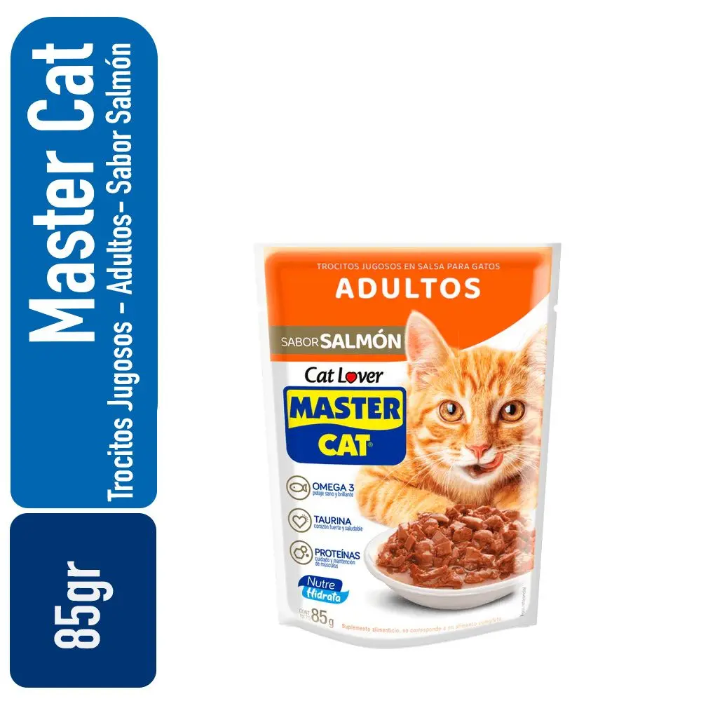 MasterCat Adultos Salmon 85gr (DUN 153174) naranjo
