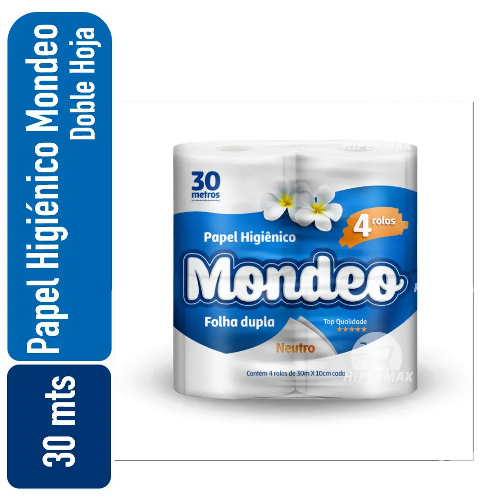 Papel Higienico Mondeo 30mts (Pack 4)