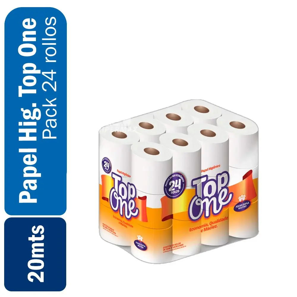Papel Higienico Top One 20mts (Pack 24)