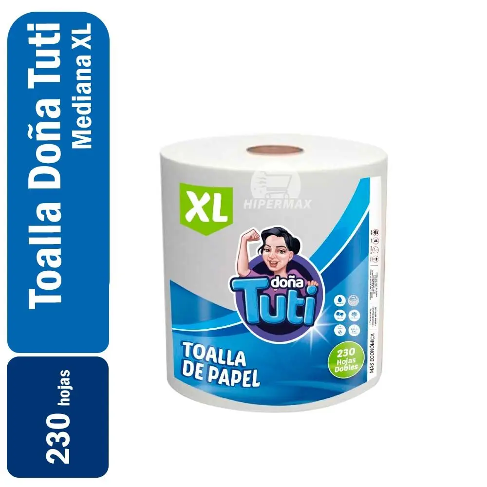 Toalla Prepicada Doña Tuti XL Doble Hoja