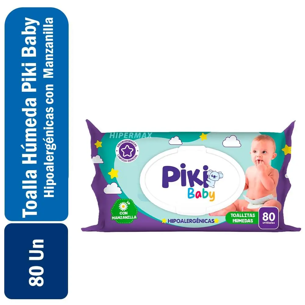 Toallitas Húmedas Piki Baby 80Un