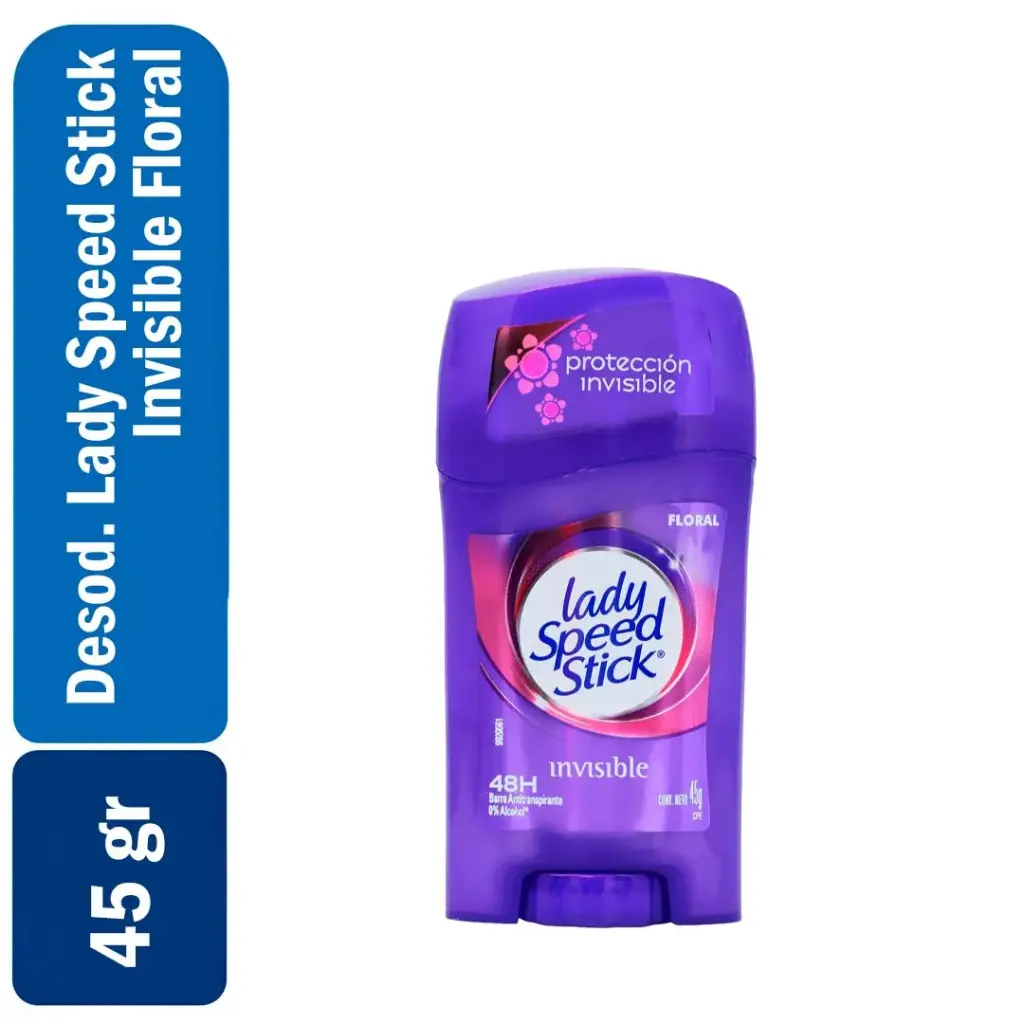 Desodorante Lady Speed Stick Invisible Floral 45gr (DUN 8922)