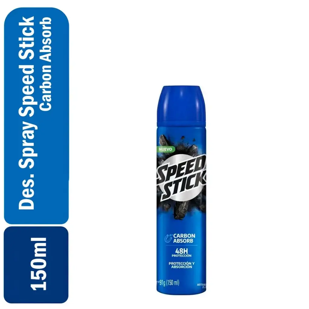 Desodorante Spray Speed Stick Carbon Absorb 150ml (DUN 8203)