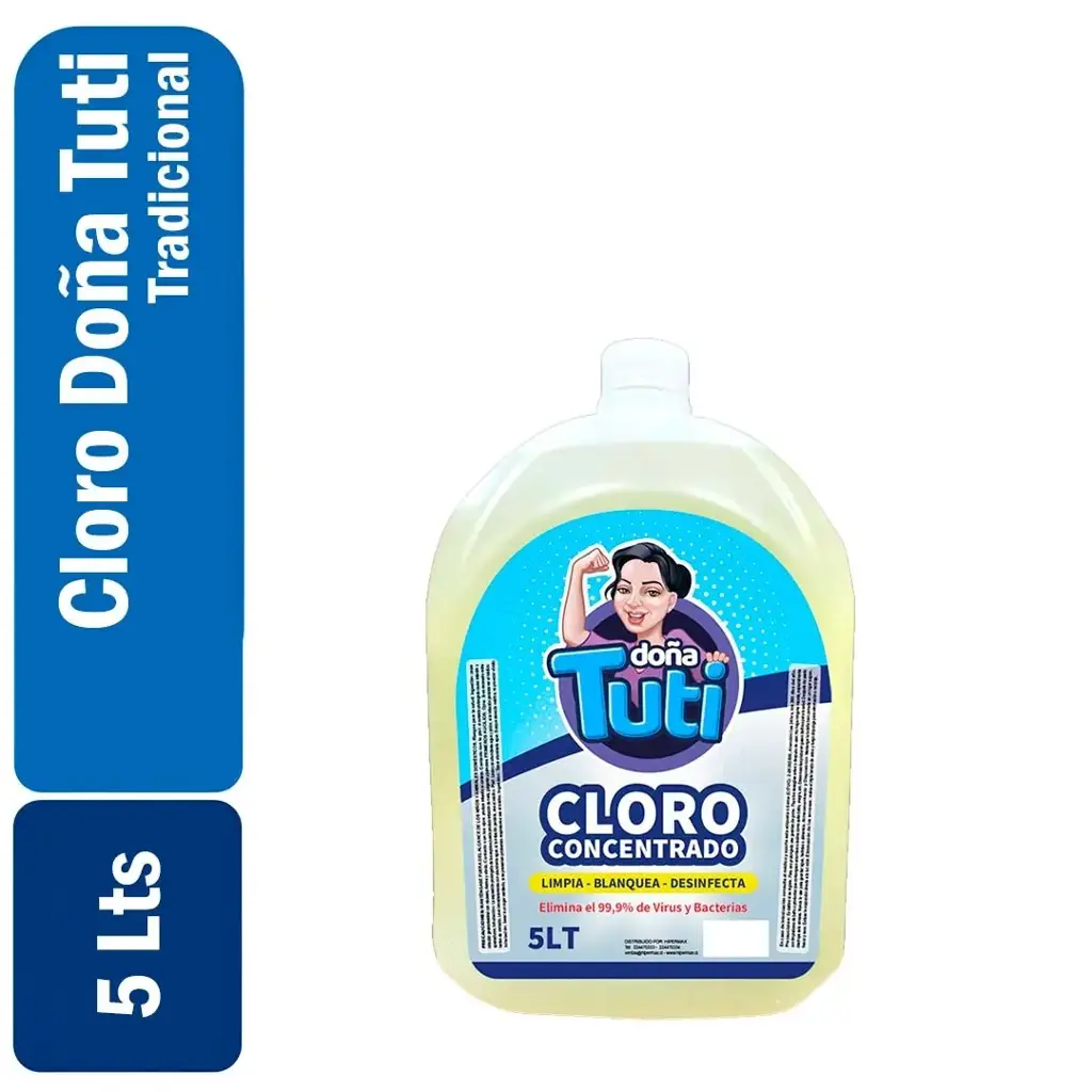Cloro Concentrado Doña Tuti 5 Lts