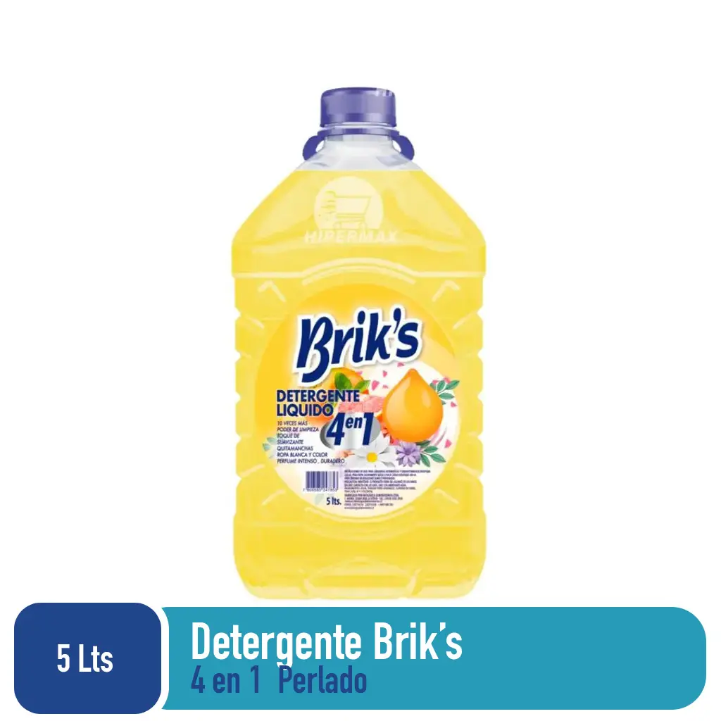 Detergente bidon Briks [4 en 1] 5 Lts
