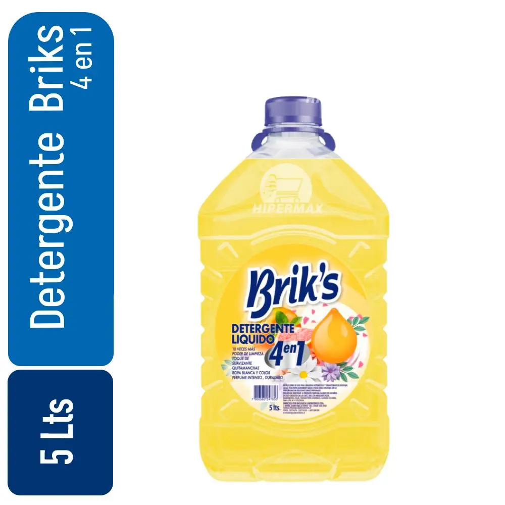 Detergente bidon Briks [4 en 1] 5 Lts