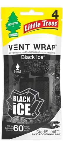 Aromatizante VENT WRAP Black Ice (Pack4)