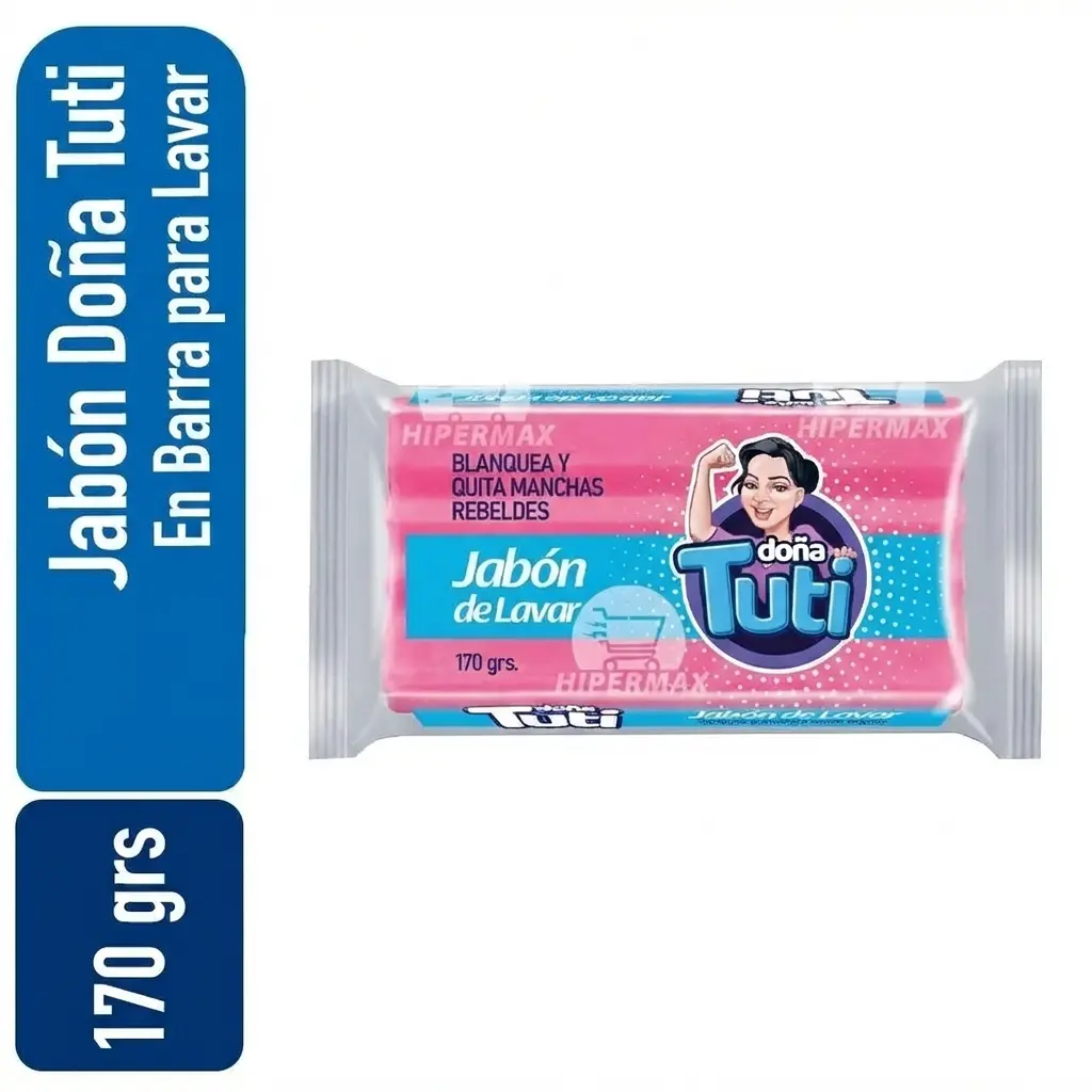 Jabon de Lavar barra Doña Tuti [Rosado] 170 grs